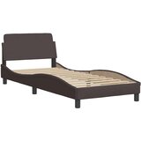  Okvir za krevet s LED rasvjetom bez madraca tamnosmeđi 80x200 cm tkanina | shoptok.hr