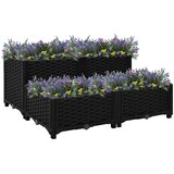  Povišena gredica 80 x 80 x 38 cm od polipropilena | shoptok.hr