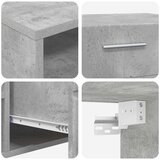  Set TV komoda FLORIN 3 pcs Betonski sivi Konstruirano drvo | shoptok.hr