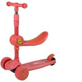Lean_Toys Trikolesni skiro in poganjalec z lučkami in glasbo Roza lea Cene