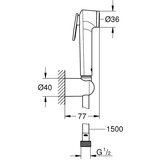 Grohe ročna prha z nosilcem Tempesta-F Trigger Spray 30 26353000 | Shoptok.si