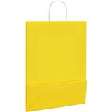  Papirnate vrećice 50 kom s ručkama žute 32x12x42 cm | shoptok.hr