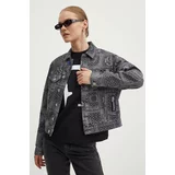 KARL LAGERFELD JEANS Jeans jakna ženska, črna barva, 245J1402