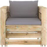  2-dijelna vrtna garnitura s jastucima zeleno impregnirano drvo | shoptok.hr