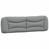 Maison Chic posteljno vzglavje - vzglavna omarica - vzglavna stranica svetlo siva 180 cm blago, (21704127) | Shoptok.si