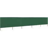  Vjetrobran s 5 panela od tkanine 600 x 160 cm zeleni | shoptok.hr