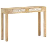 vidaXL Konzolni stol 110 x 30 x 75 cm masivno izbijeljeno drvo manga Cijene
