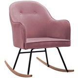 The Living Store Gugalni stol roza žamet - Gugalni Stol, (21420600) | Shoptok.si