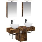  Set ormarića za kupaonicu 5 kom. Dimljeni hrast | shoptok.hr