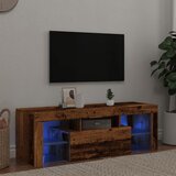 Maison Chic TV omarica - TV stojalo - Televizijska omarica z LED starinski les 120x36,5x40 cm inženirski les, (21701517) | Shoptok.si