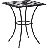 vidaXL Bistro stolić s mozaikom crno-bijeli 60 cm keramički Cijene
