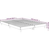  Za krevet boja hrasta 140x190 cm od konstruiranog drva | shoptok.hr