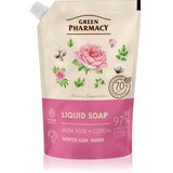 Green Pharmacy Musk Rose & Cotton tekoče milo nadomestno polnilo 460 ml Cene