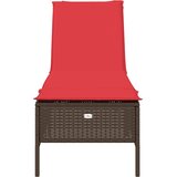  Ležaljka s jastukom, smeđa, poli ratan | shoptok.hr