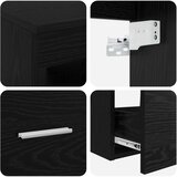  Set namještaja za kupaonicu 3 kom. Crna 49,5 x 44,5 x 65 cm | shoptok.hr