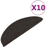  Samoljepljivi otirači za stepenice 10 kom crni 56 x 17 x 3 cm | shoptok.hr