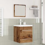 vidaXL Set namještaja za kupaonicu 2 pcs Staro drvo 41 x 38.5 x 48 cm Cijene