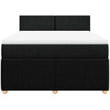  Krevet s oprugama i madracem crni 140x200 cm od tkanine | shoptok.hr