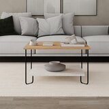 Marckeric Bela/v naravni barvi mizica z mizno ploščo v hrastovem dekorju 80x80 cm Tonka – | Shoptok.si