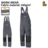Ingco WUCT8033.L radne pantalone sa tregerima vel l super | Eponuda.com