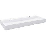  Umivaonik od lijevanih minerala/mramora 120 x 46 x 11 cm bijeli | shoptok.hr