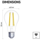  LED žarnica Filament A60 / E27 / 5,9 W (60 W) / 806 lm / toplo bela 2/1 | Shoptok.si