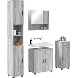 vidaXL Set namještaja za kupaonicu s ladicama 4 pcs Sivi hrast sonoma | shoptok.hr
