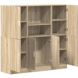 vidaXL 3-dijelni set kuhinjskih ormarića boja hrasta sonome drveni | shoptok.hr