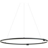 QAZQA Professional Dizajnerska viseča svetilka črna 120 cm vklj. LED s 3-stopenjskim zatemnjevanjem - Anello Cene