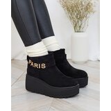 Resti Black women's boots a'la snow boots with ornament Parisela | ePonuda.com