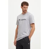 Columbia Majica kratkih rukava CSC Basic Logo za muškarce, boja: siva, s tiskom, 1680053 | shoptok.hr