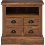 Ormarić za pohranu Prirodna 60 x 30 x 60 cm Čvrsto teak drvo | shoptok.hr