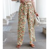 Gemre Beige Women's Wide Pleated Trousers Sammira | shoptok.hr