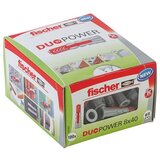 Fischer Duopower Nabor zidnih vložkov (Premer zidnega vložka: 8 mm, Dolžina zidnega vložka: 40 mm, Z robom, Vsi gradbeni materiali, 100 kos) | Shoptok.si