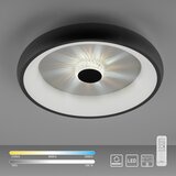 PAUL NEUHAUS Okrugla stropna LED svjetiljka Vertigo (33 W, Ø x V: 46,5 x 9,5 cm, Crna, Raznobojno) | shoptok.hr