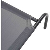 vidaXL Povišeni krevet za pse sivi 90x50x20 cm tekstil i čelik | shoptok.hr