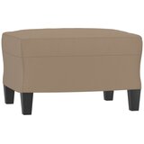 The Living Store Stolček za noge kapučino barve 60x50x41 cm umetno usnje - Stolček Za Noge, (21420265) | Shoptok.si
