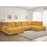 Bobochic Paris Senf žuta sklopiva/s prostorom za odlaganje kutna garnitura od šenila (s desnim kutom/u obliku slova "U") Everest – | shoptok.hr