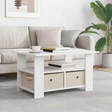  Klubska miza s predalom Bela 77 x 55 x 42 cm Konstruiran les, (5000295410) | Shoptok.si