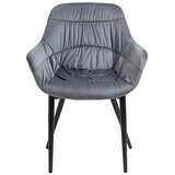 Livetastic Naslanjač Samt, Siva | Shoptok.si