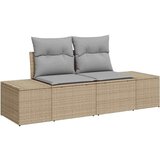  Vrtna sedežna garnitura z blazino 8 pcs Bež Poly ratan, (5000154873) | Shoptok.si