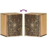 vidaXL Stenska kopalniška omarica 38x33x48 cm trden mangov les | Shoptok.si