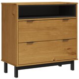  The Living Store Predalnik FLAM 80x40x80 cm trdna borovina - Omarica S Predali, (21442137) | Shoptok.si