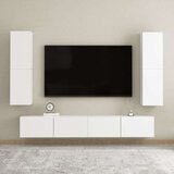TV omarica bela 30,5x30x110 cm iverna plošča, (20913910) | Shoptok.si