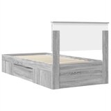  Krevetna konstrukcija Siva Sonoma 80 x 200 cm Konstruirano drvo | shoptok.hr