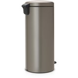 Brabantia Koš za smeti s pedalom 30 L s plastičnim vložkom - platina | Shoptok.si