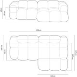 Cosmopolitan Design Siva kutna garnitura (s desnim kutom/s ležaljkom) Loretto – | shoptok.hr