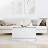  Stol za kavu s ladicama bijeli 70,5x70x40 cm | shoptok.hr