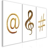  Slika - Golden Signs (3 Parts) 120x60 Cijene