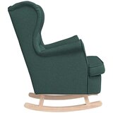 vidaXL Stolica za ljuljanje 74x90x102 cm od tkanine tamnozelena | shoptok.hr